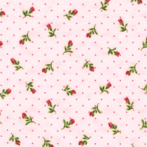 Robert Kaufman  FLHF-21369-229 Slipper Bouquet of RosesFlannel